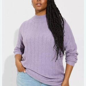 NWT Torrid Lilac Turtleneck Sweater
